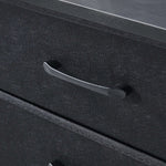 Black textured drawer with a handle | Artisansa SA
