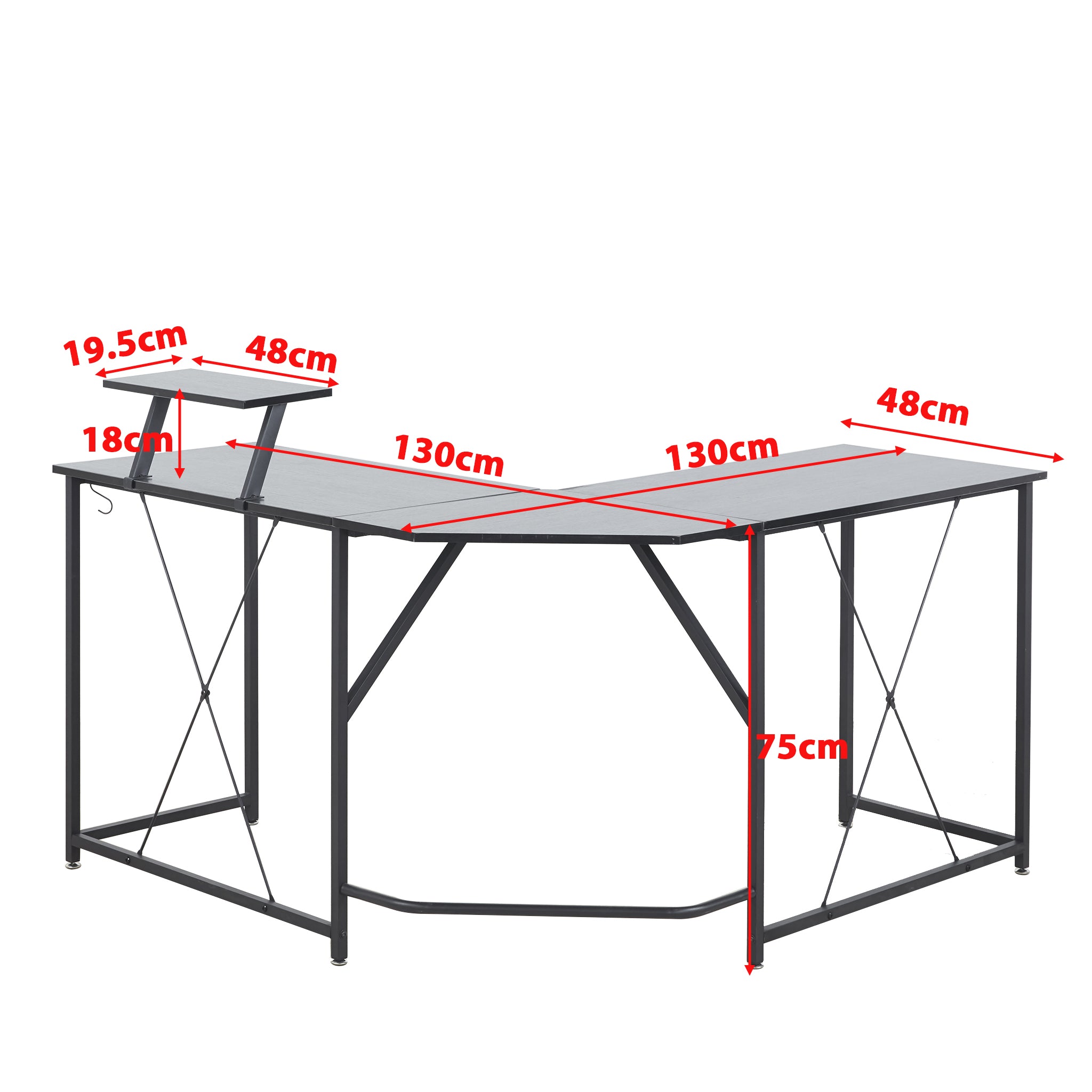 Computer Desk Work Gaming Desk SD-23 Black