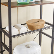 Over Toilet Bathroom Shelf with Storage Basket