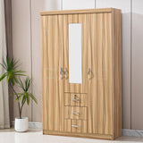 Wardrobe with Mirror Clothes Closet Cabinet Bedroom Storage Rack Organizer WD-202