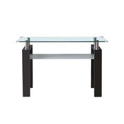 Two-Tier Rectangular Glass Coffee Table 120cm – main product image