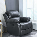 R1056A-31 rocking recliner chair with deep bucket seat and padded armrests