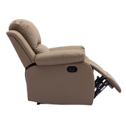 Side view of Dakota recliner armchair CR-2030 showcasing its plush upholstery and reclining feature.