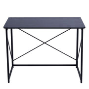 Minimalist Computer Desk with X-Frame Design, sleek and modern furniture for home office or study.