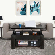 Modern living room with a lift-top coffee table, gray sofa, and decorative wall art.| Artisansa SA