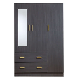 3 Door Wardrobe with Mirror Closet Clothes Storage WD-115 - Artisan SA Premium Furniture