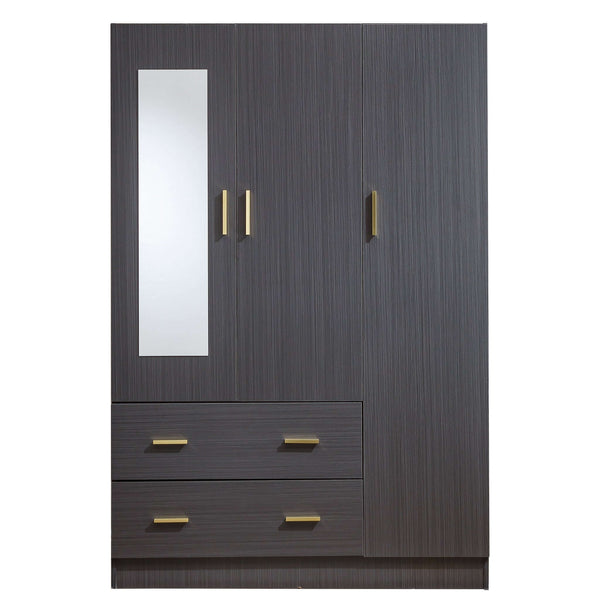 3 Door Wardrobe with Mirror Closet Clothes Storage WD-115 - Artisan SA Premium Furniture