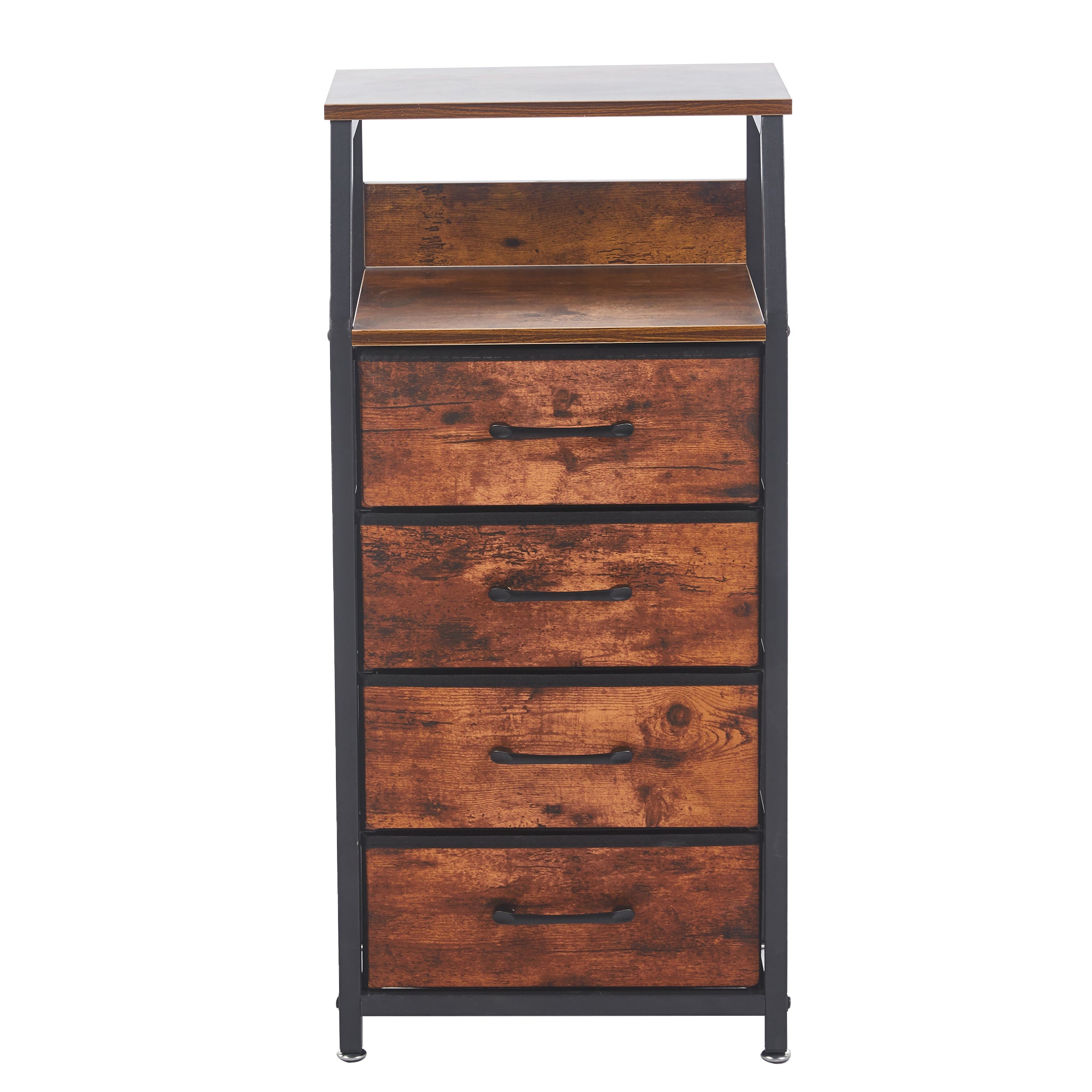 4 Drawers Storage Cabinet OT-120 Berlin Rustic