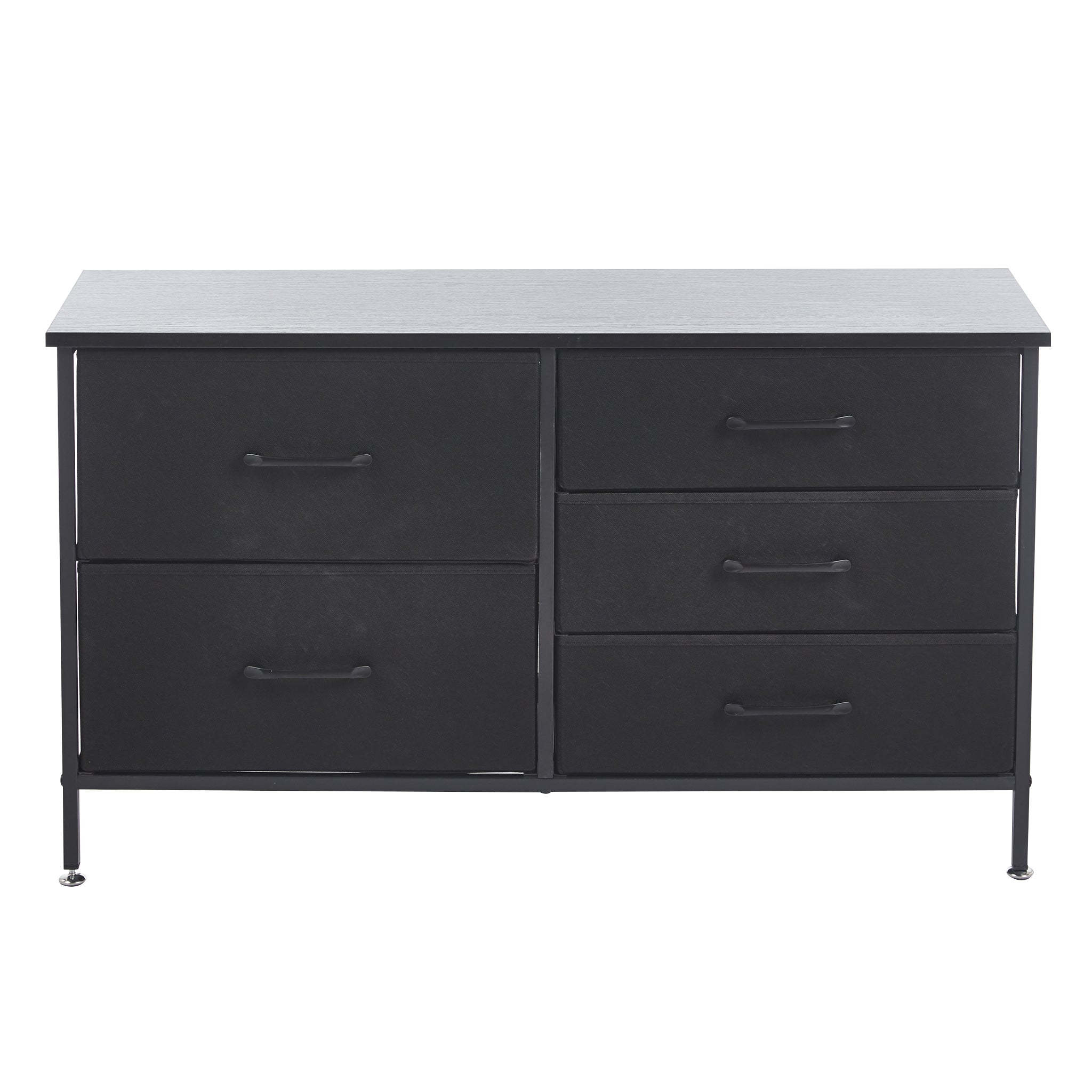 Storage Cabinet 5 Drawers TV Stand  OT-119 Black