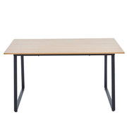 150cm office desk workstation with a wooden top and metal legs, ideal for home offices and workspaces.