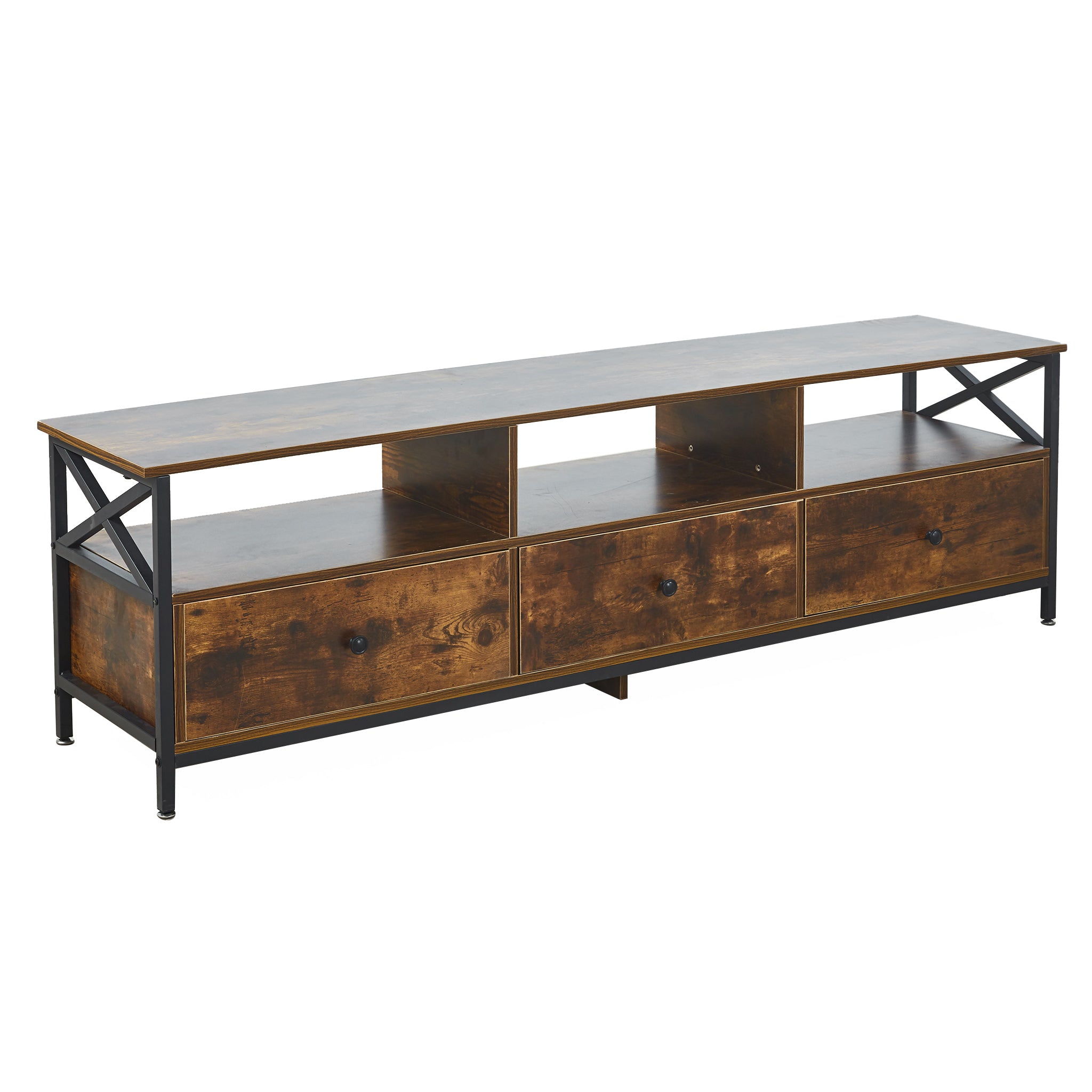 TV Stand Media Console with Storage Shelves TV-14