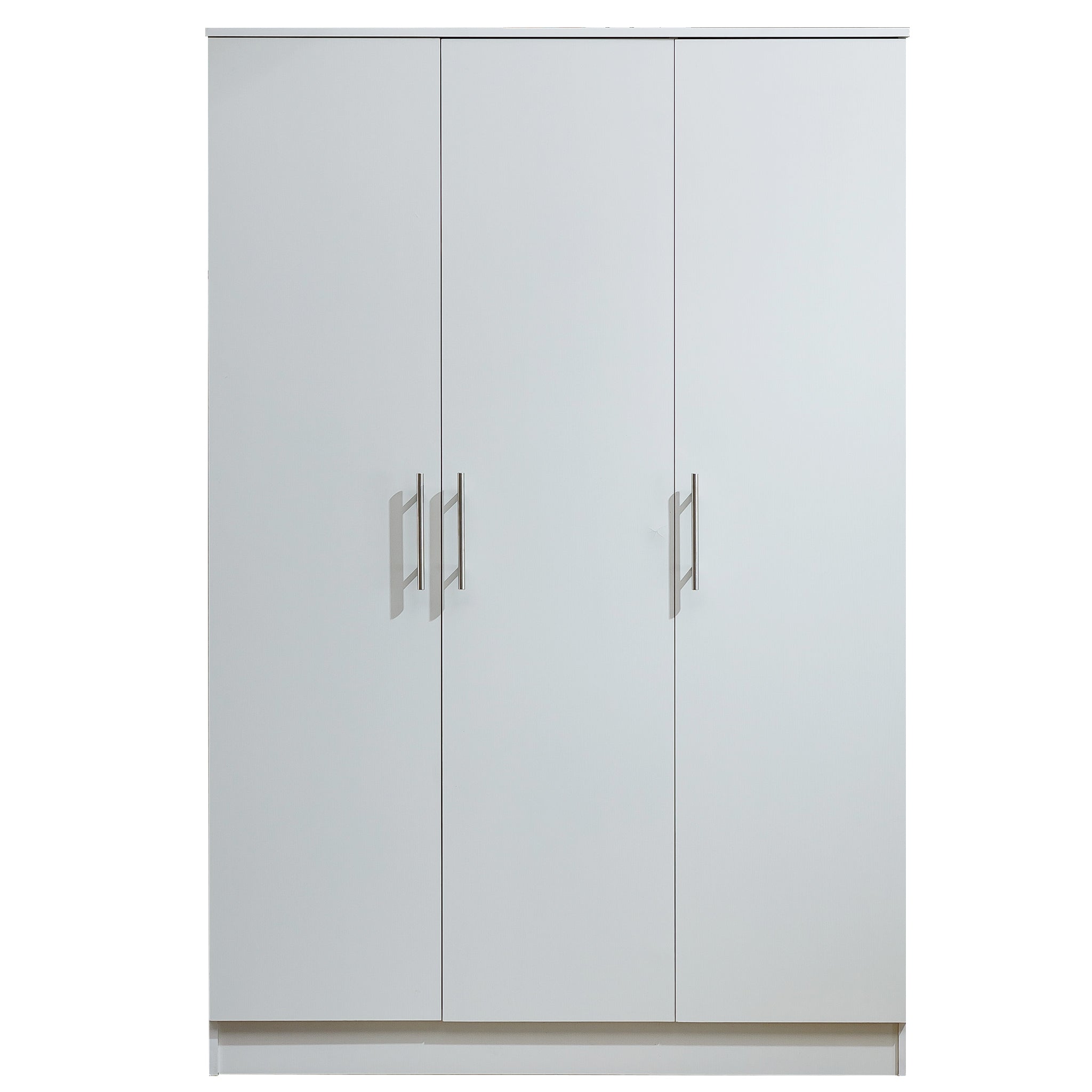 3 Door Wardrobe Clothes Closet WD-117 WHITE