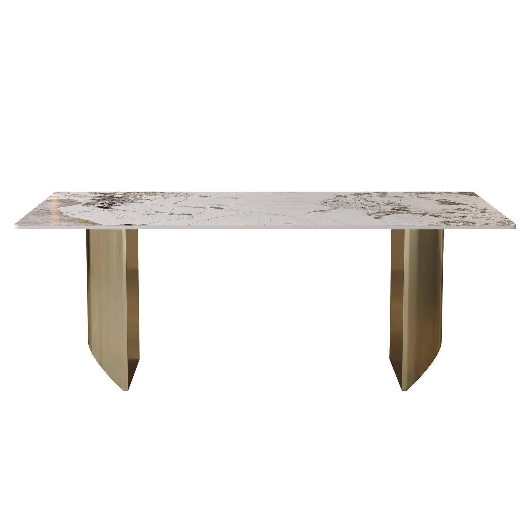 Dining Table (6-8 Seater) Luxury Marble Table Work Desk  Q35