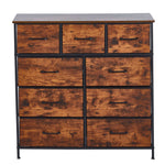 Storage cabinet 9 drawers OT-117 front view on white background - spacious bedroom chest | Artisansa SA