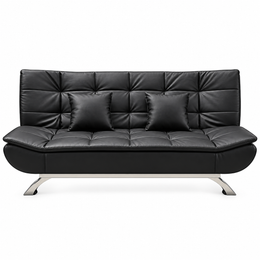 PU leather sleeper couch SA-858 with 3-position recline for compact living spaces