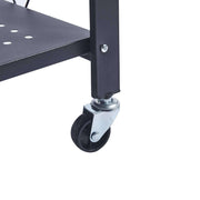 Close-up of the Mobile Kitchen Shelf wheel, showcasing its sturdy structure and easy mobility.