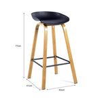 Scandinavian style bar and kitchen chair 4-piece set CR-KJ0609
