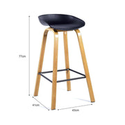 Scandinavian style bar and kitchen chair 4-piece set CR-KJ0609