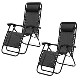 Reclining Outdoor Lounger Chairs (2 Chairs in 1 box)  KJDC003