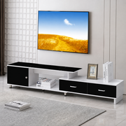 Extendable TV Stand with Marble Top & Storage