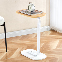 White & Yellow End Table Furniture, OT-106, Side Table