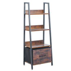 Bookcase Storage Shelves Bookshelf OT121Buring wood