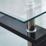 Two-Tier Rectangular Glass Coffee Table 120cm – product image 11