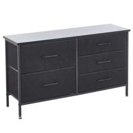 Black dresser with six drawers on a white background | Artisansa SA