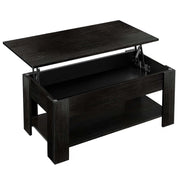 Black lift-top coffee table on a white background| Artisansa SA