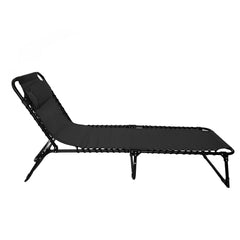 Sun Lounger Folding Reclining Chair BSC-007 BLACK
