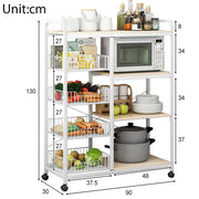 Multifunction Kitchen Shelf with Storage & Fruit Basket SF-119