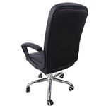 Ergonomic Executive Office Chair BX124 with a sleek black design and adjustable features, viewed from the back.
