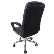 Ergonomic Executive Office Chair BX124 with a sleek black design and adjustable features, viewed from the back.