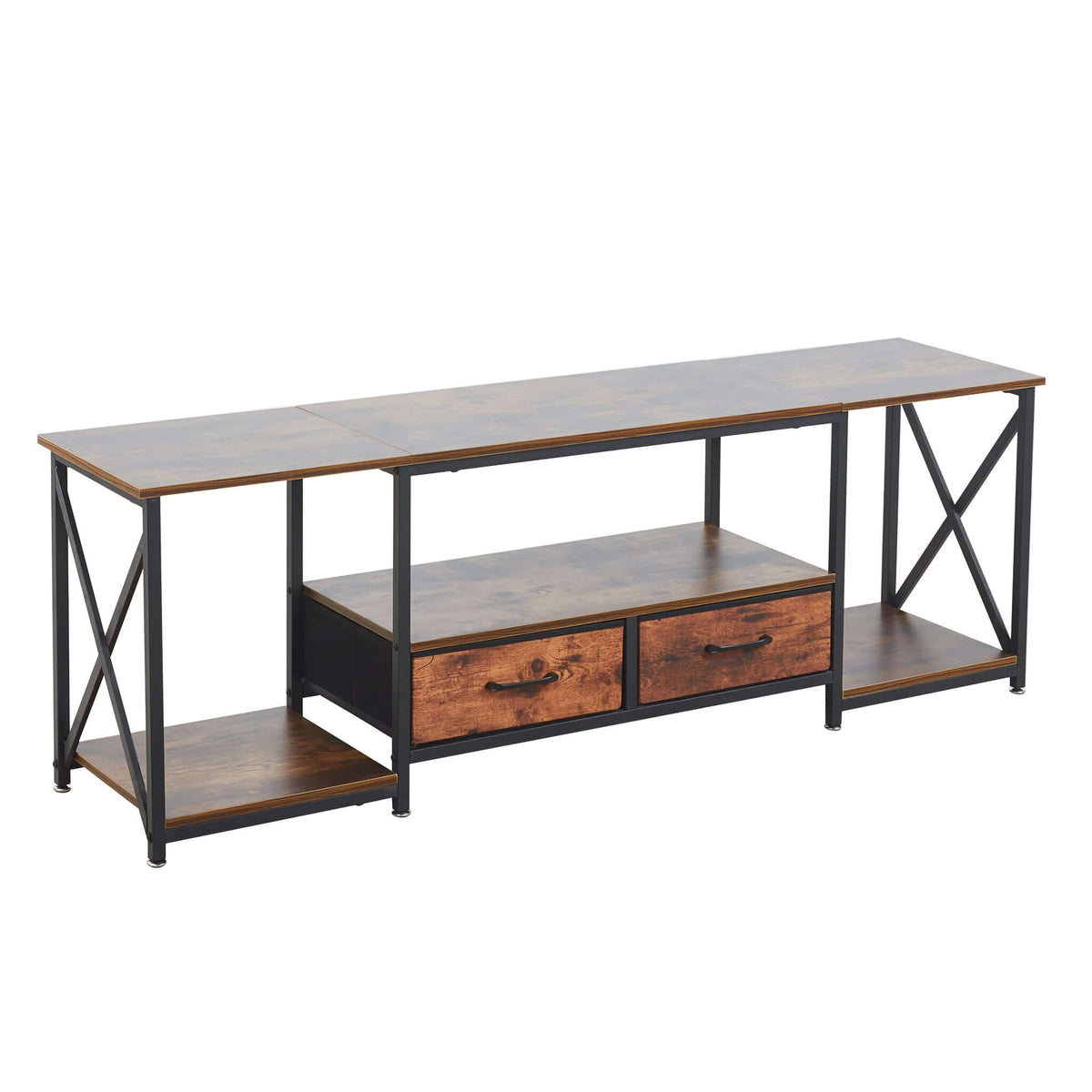 TV Stand Media Console with Storage Shelves TV-17 Berlin Rustic