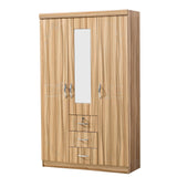 Wardrobe with Mirror Clothes Closet Cabinet Bedroom Storage Rack Organizer WD-202