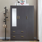 3 Door Wardrobe with Mirror Closet Clothes Storage WD-115 - Artisan SA Premium Furniture