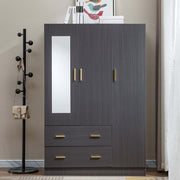 3 Door Wardrobe with Mirror Closet Clothes Storage WD-115 - Artisan SA Premium Furniture