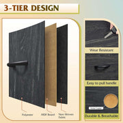 3-tier design of Fabric 8-Drawer Storage, featuring polyester, MDF board, and non-woven fabric for durability and breathability.