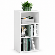 Narrow White 3 Tier Bookshelf