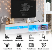 Modern 180cm LED Entertainment Unit with RGB Lights