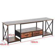 TV Stand Media Console with Storage Shelves TV-17 Berlin Rustic