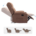 Lexi recliner armchair in a reclined position, showcasing sit, TV, and recline features for optimal comfort.