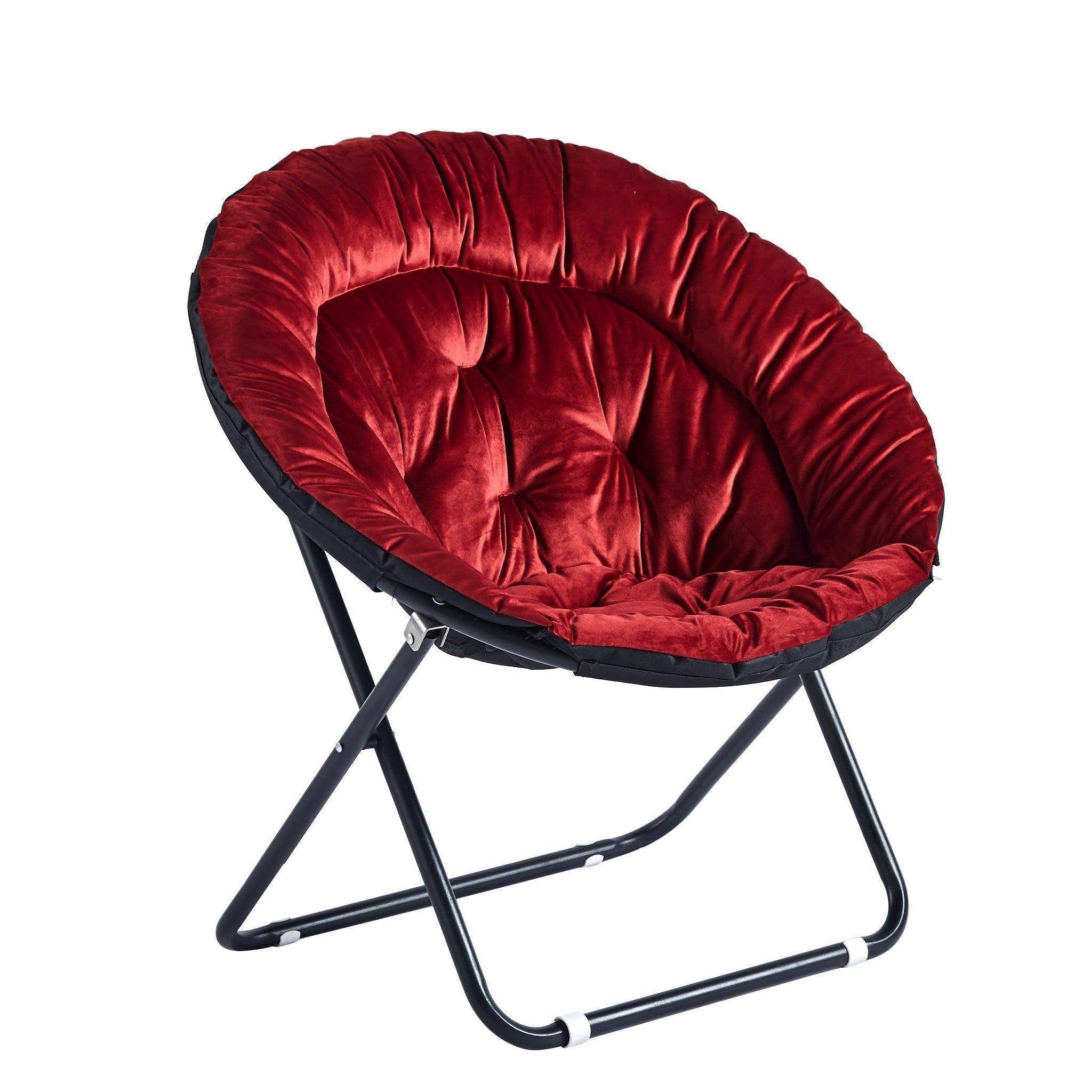 Portable Chair Folding Velvet Moon Chair CR-001