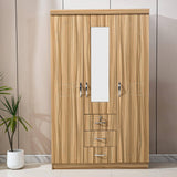 Wardrobe with Mirror Clothes Closet Cabinet Bedroom Storage Rack Organizer WD-202
