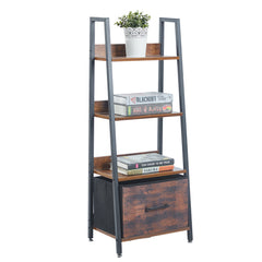Bookcase Storage Shelves Bookshelf OT121Buring wood