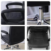 Ergonomic Executive Office Chair features a comfortable design with lumbar support and adjustable height for optimal user experience.