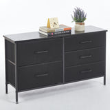 Storage Cabinet 5 Drawers TV Stand  OT-119 Black
