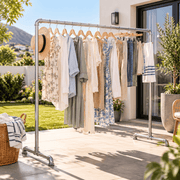 160cm double clothes rail for shirts jackets dresses and everyday clothing storage