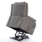 Grey Massage Recliner Chair showing rear power lift assist mechanism - ArtisanSA