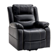 Black leather style Massage Recliner Chair - ArtisanSA